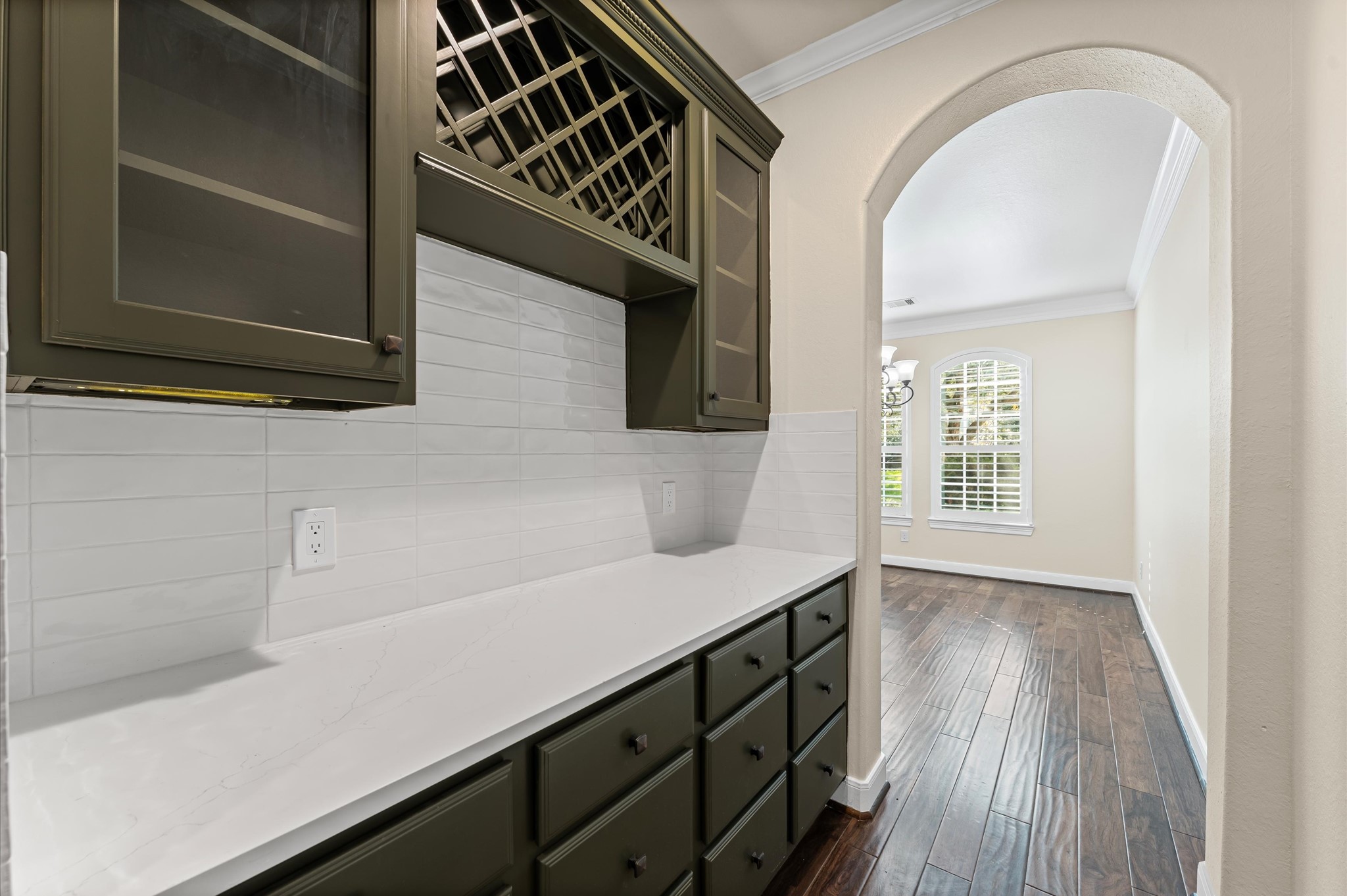 7 North Beech Springs Circle Spring, TX 77389 - Photo 22 of 50 a view of kitchen with a sink and wooden floor