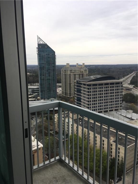 3324 Peachtree Road, Unit 2213 Atlanta, GA 30326 - Photo 23 of 42 a view of a balcony with city