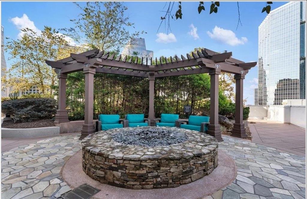3324 Peachtree Road, Unit 2213 Atlanta, GA 30326 - Photo 40 of 42 a view of a couches under an umbrella