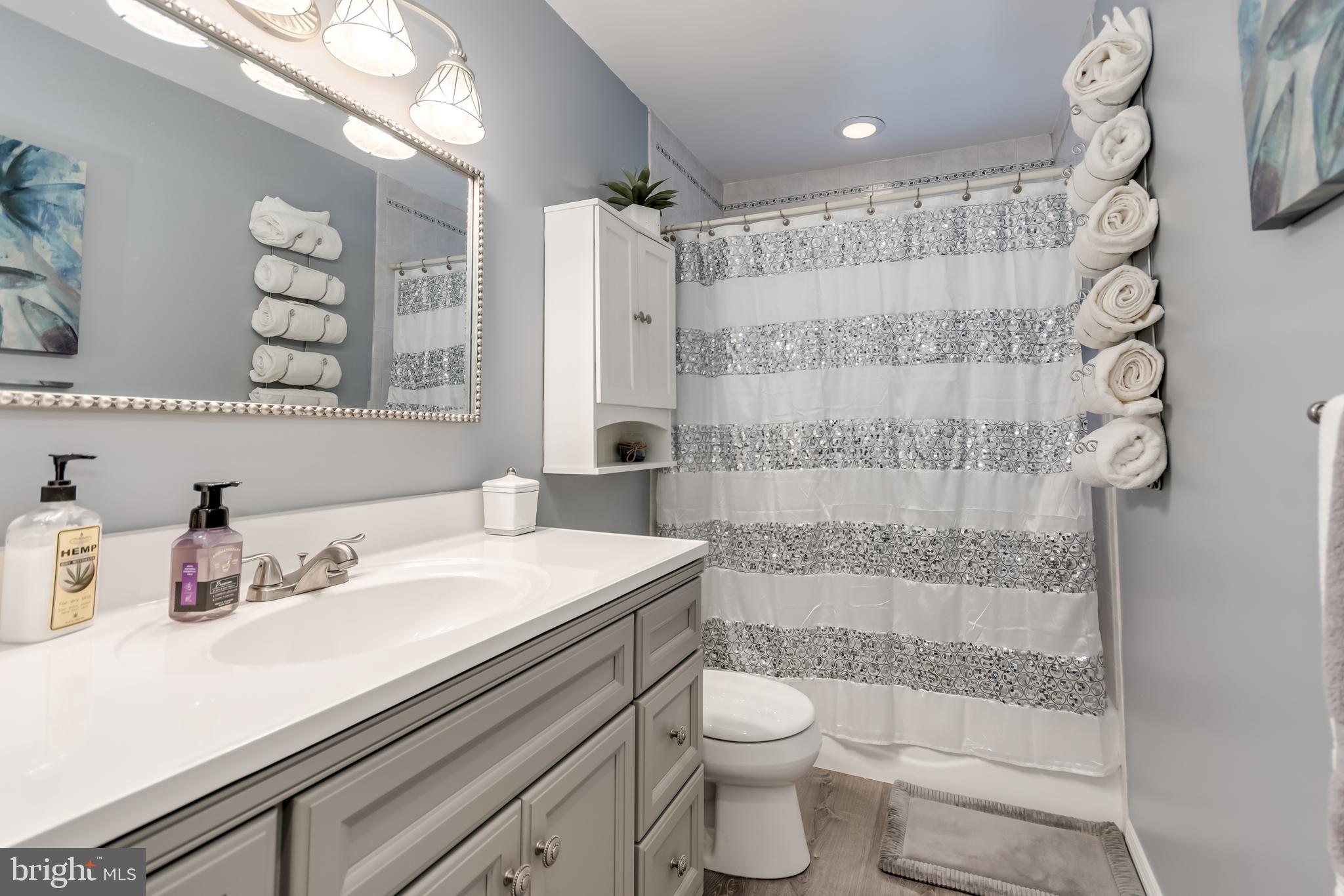 107 Capella Road Sewell, NJ 08080 - Photo 10 of 22 a bathroom with a sink a toilet and shower