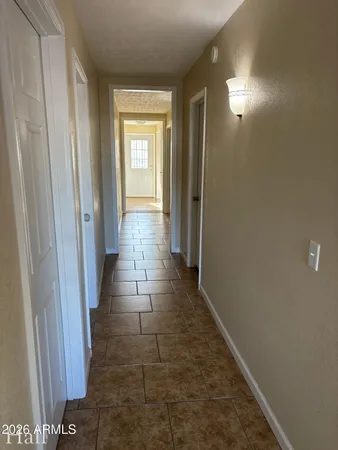 a view of hallway with window