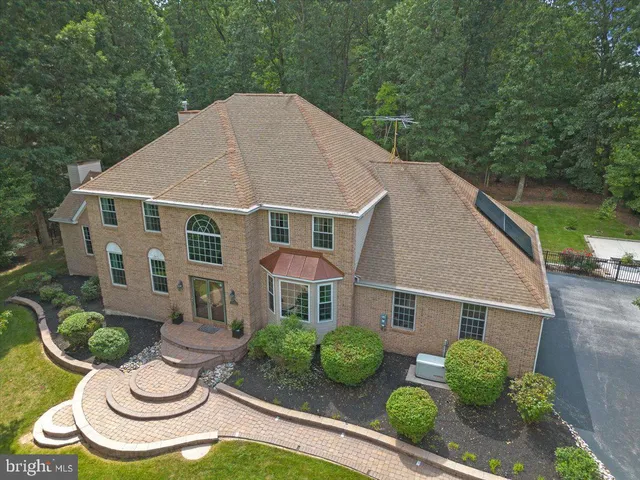 a aerial view of a house