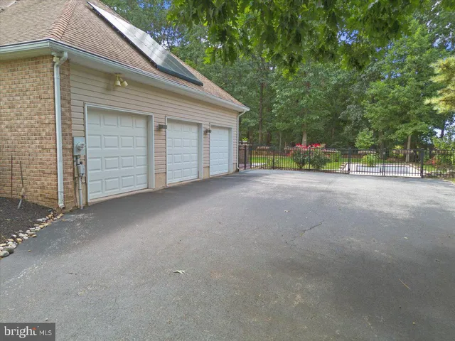 a view of a house with a garage