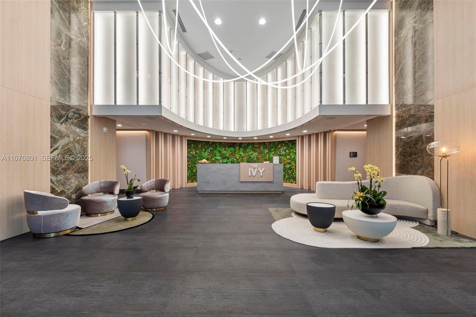 90 Southwest 3rd Street, Unit 1416 Miami, FL 33130 - Photo 2 of 31 a living room with furniture and a large window