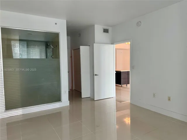 a view of a bathroom with a shower