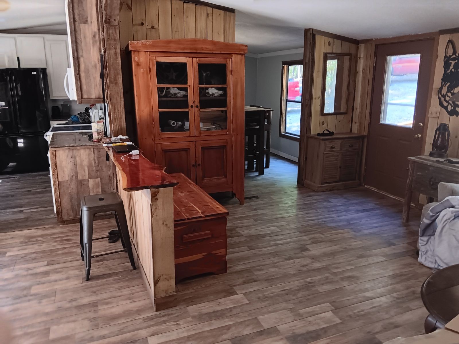 1019 Katy Lane Bethpage, TN 37022 - Photo 5 of 17 a view of living room kitchen with furniture and wooden floor