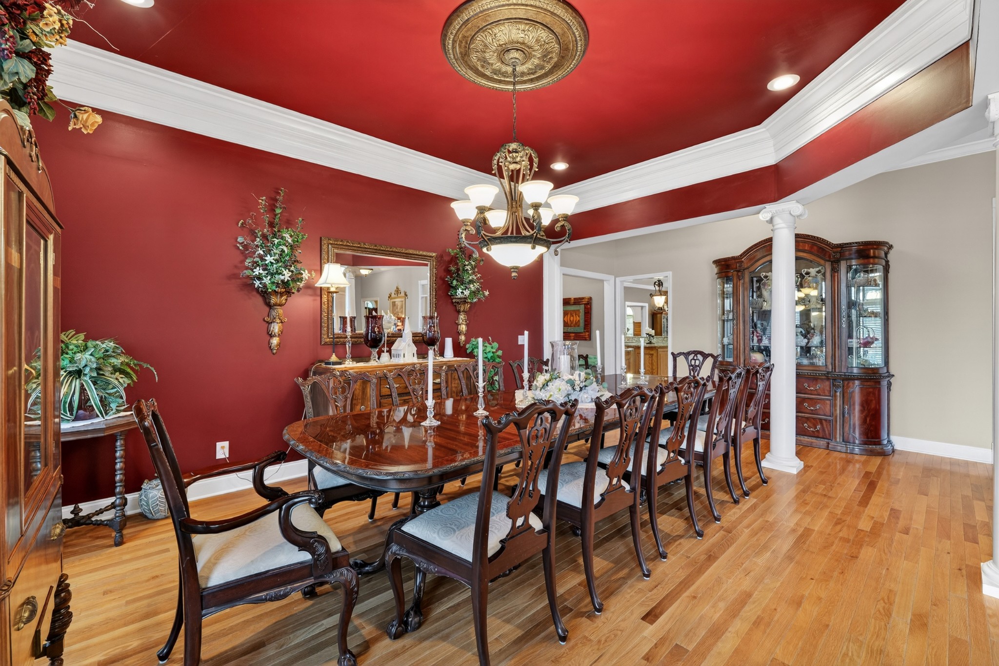 600 Bates Hollow Road Prospect, TN 38477 - Photo 11 of 68 a view of a dining room with furniture and chandelier