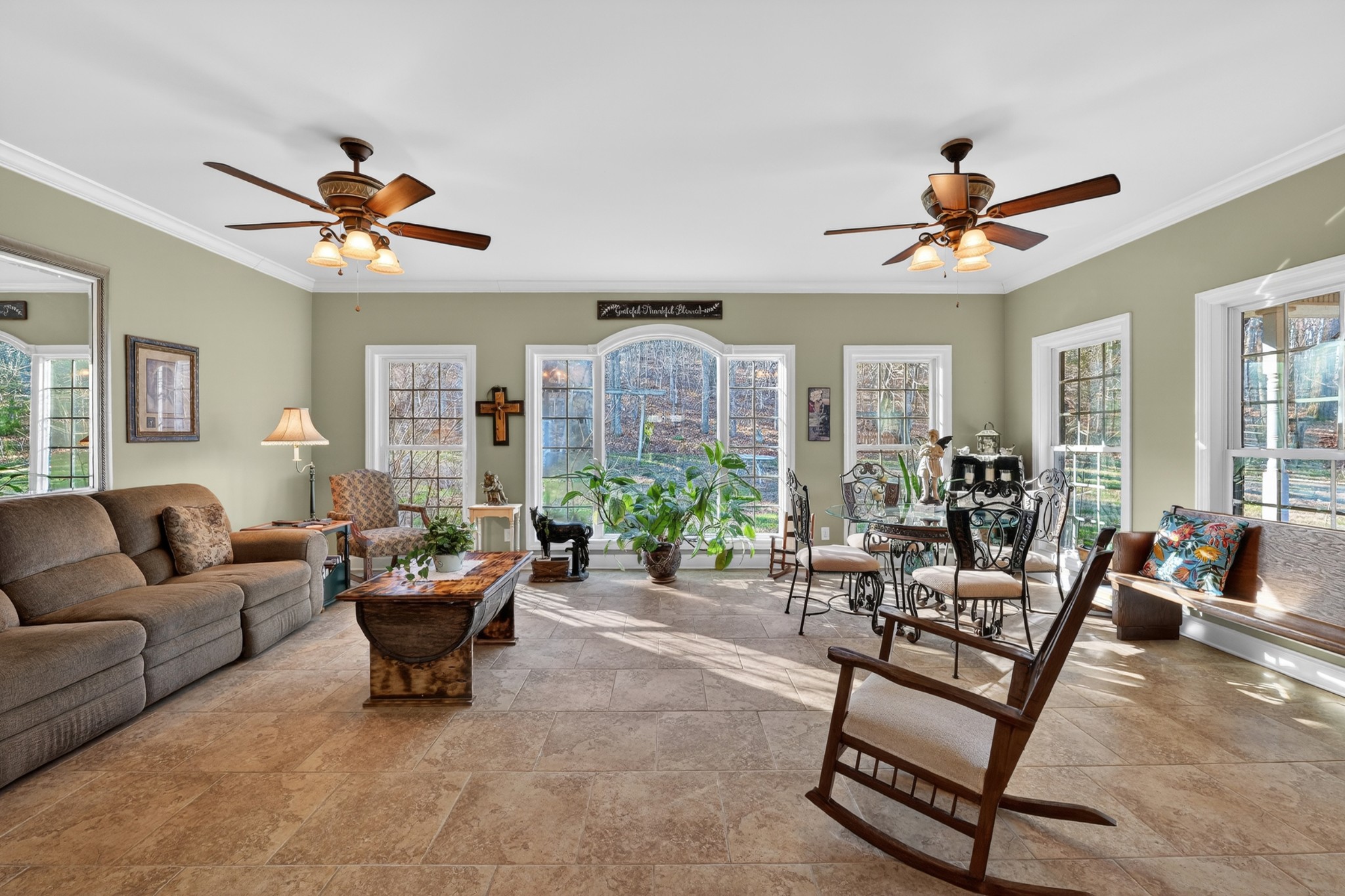 600 Bates Hollow Road Prospect, TN 38477 - Photo 26 of 68 a living room with furniture a lamp and a large window