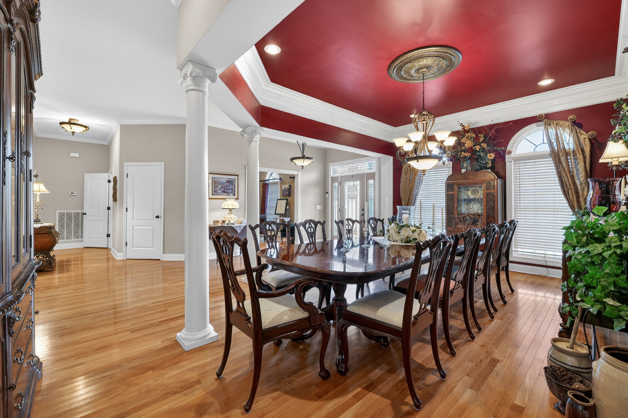 600 Bates Hollow Road Prospect, TN 38477 - Photo 9 of 68 a view of a dining room with furniture and chandelier