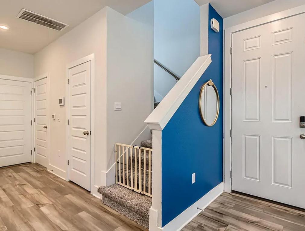 7103 Terrazzo Cottage Lane, Unit 33 Austin, TX 78744 - Photo 2 of 14 a view of a hallway with closet and front door