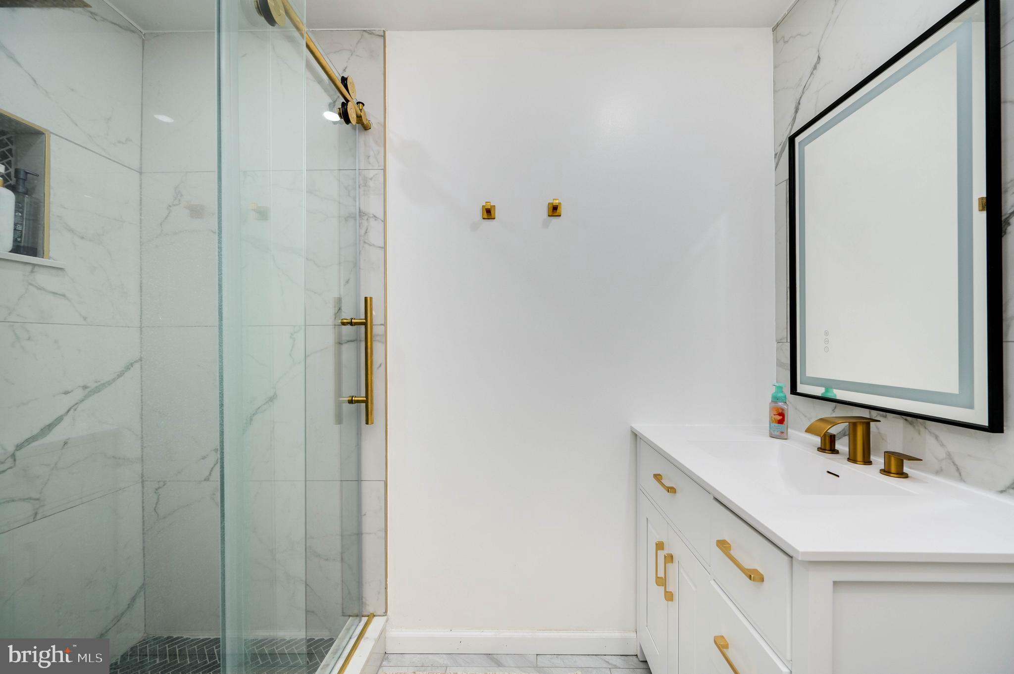 4660 Dunham Drive Reading, PA 19606 - Photo 19 of 48 a bathroom with a sink a mirror and a shower
