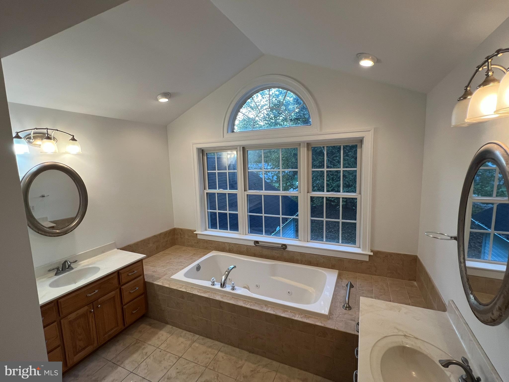 1290 College Road Dover, DE 19904 - Photo 33 of 33 a bathroom with a granite countertop tub sink and mirror