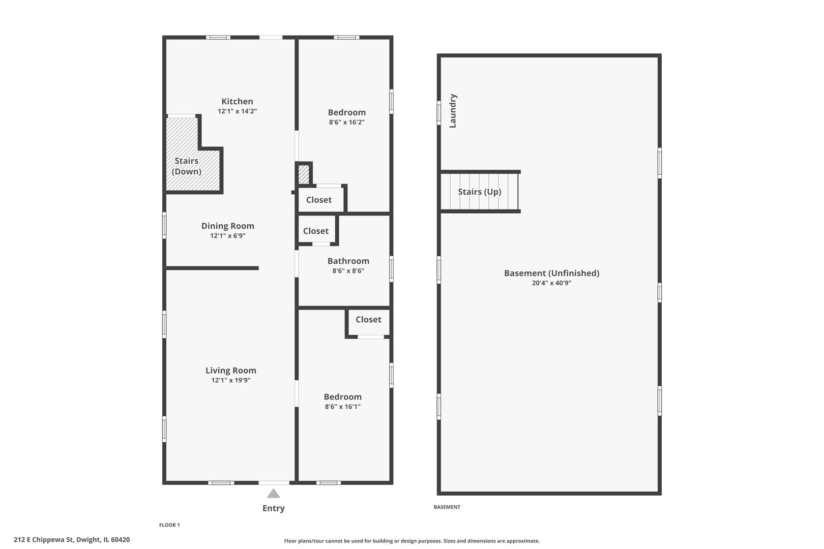 212 East Chippewa Street Dwight, IL 60420 - Photo 32 of 32 a picture of a room