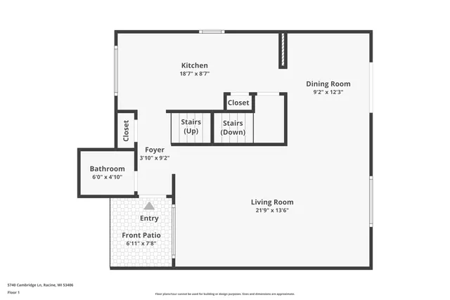 $210,000 | 5740 Cambridge Lane, Unit 1, Mount Pleasant, WI 53406