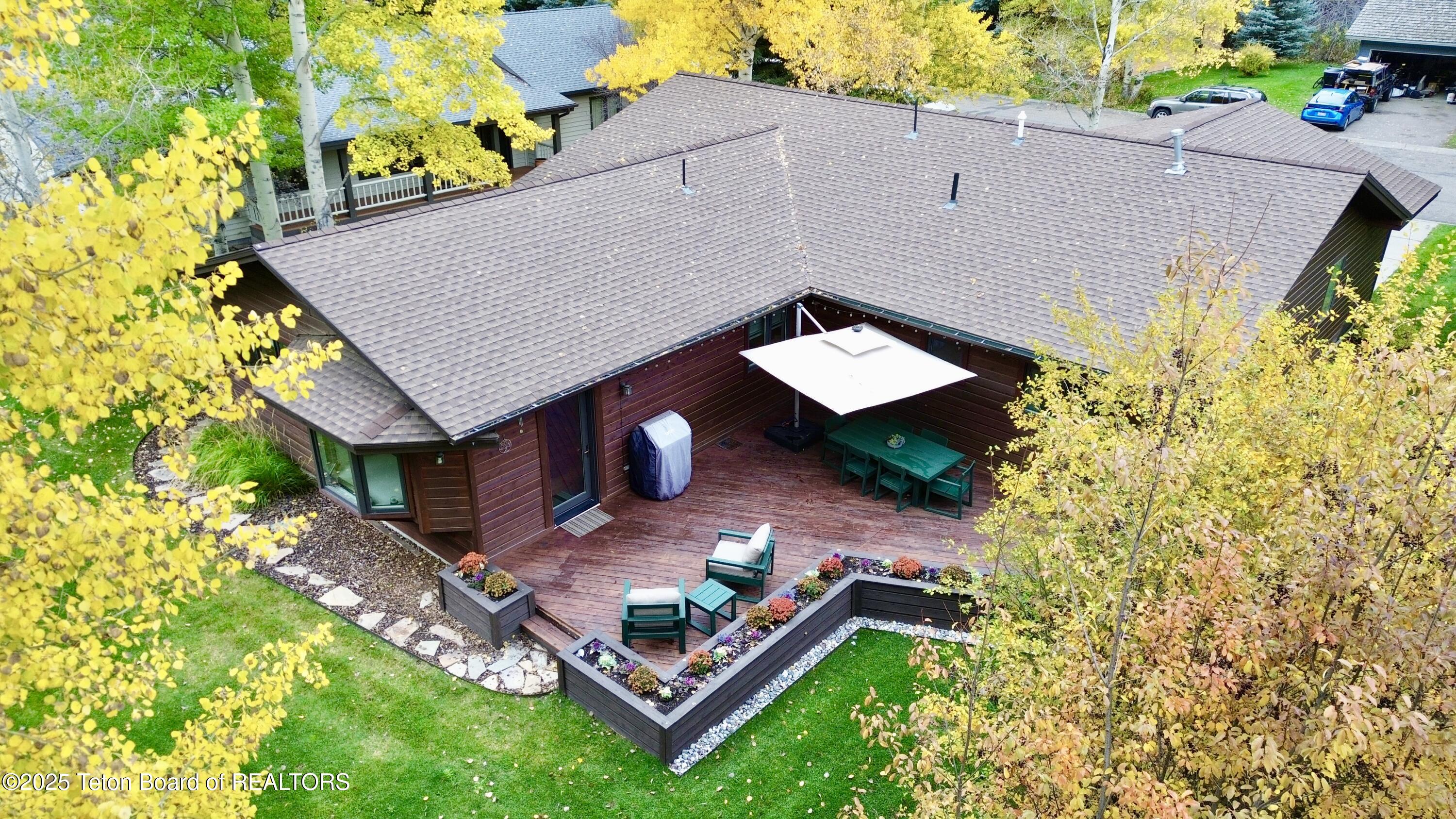 2022 Hidden Ranch Loop Jackson, WY 83001 - Photo 2 of 30 Patio From Above