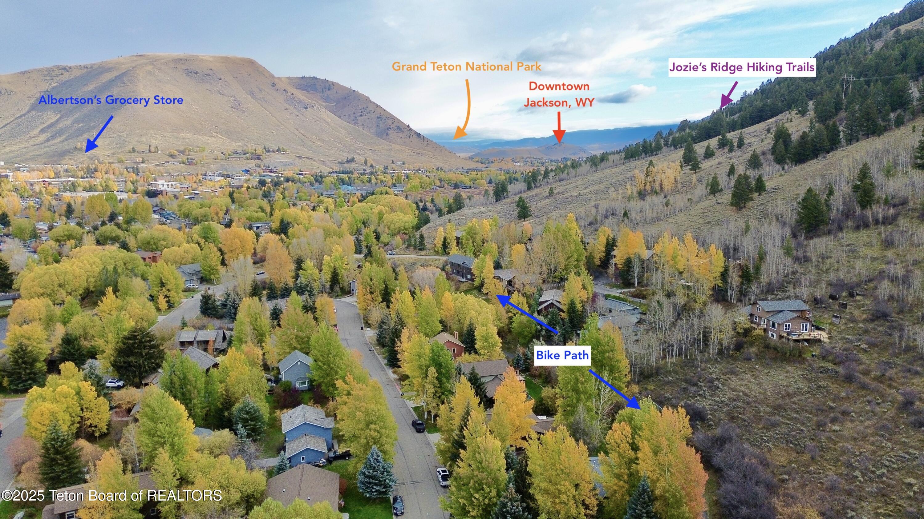 2022 Hidden Ranch Loop Jackson, WY 83001 - Photo 22 of 30 North Aerial w/ POI