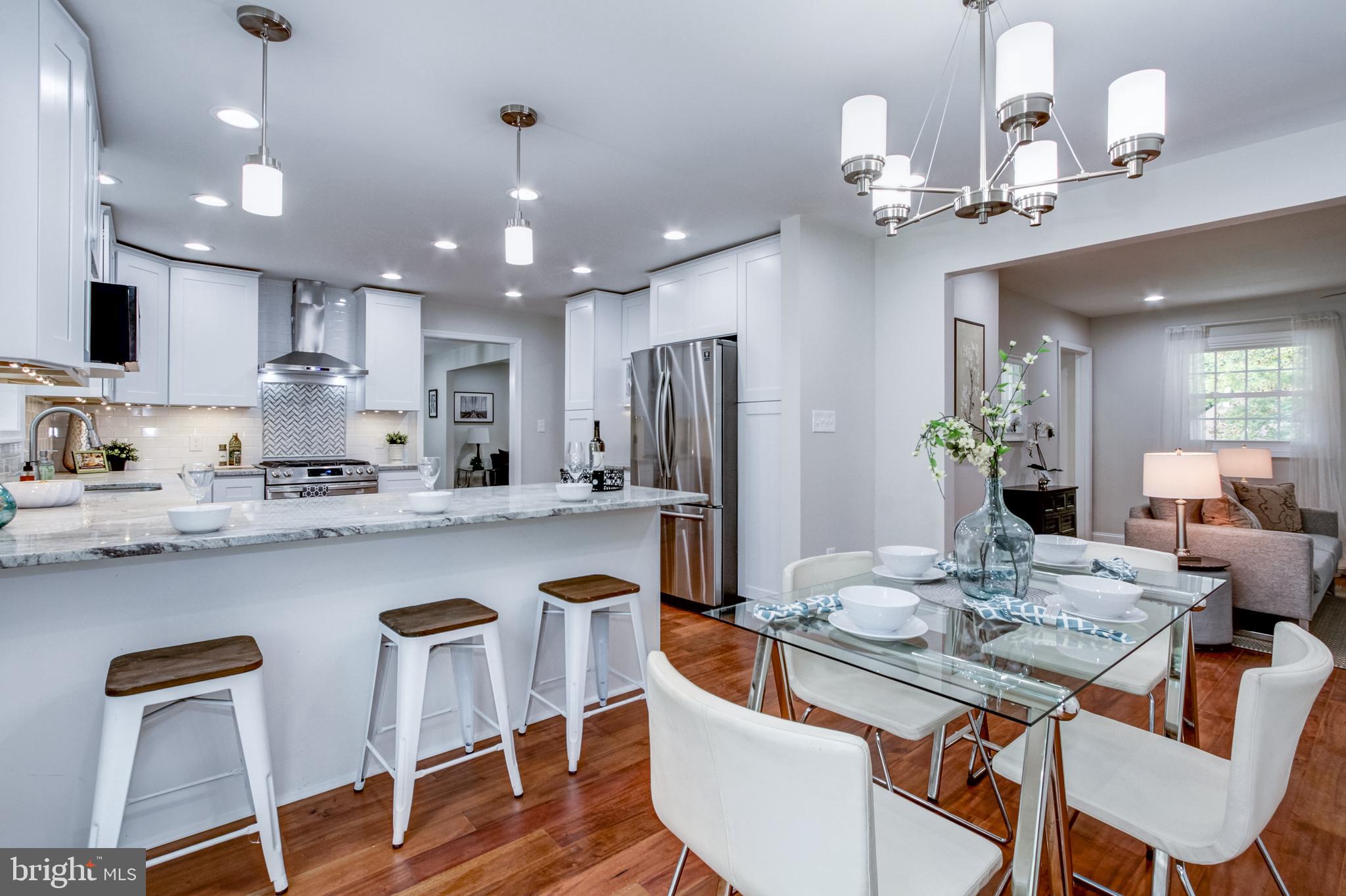 508 South Providence Road Wallingford, PA 19086 - Photo 22 of 63 Breakfast Bar with Pendants