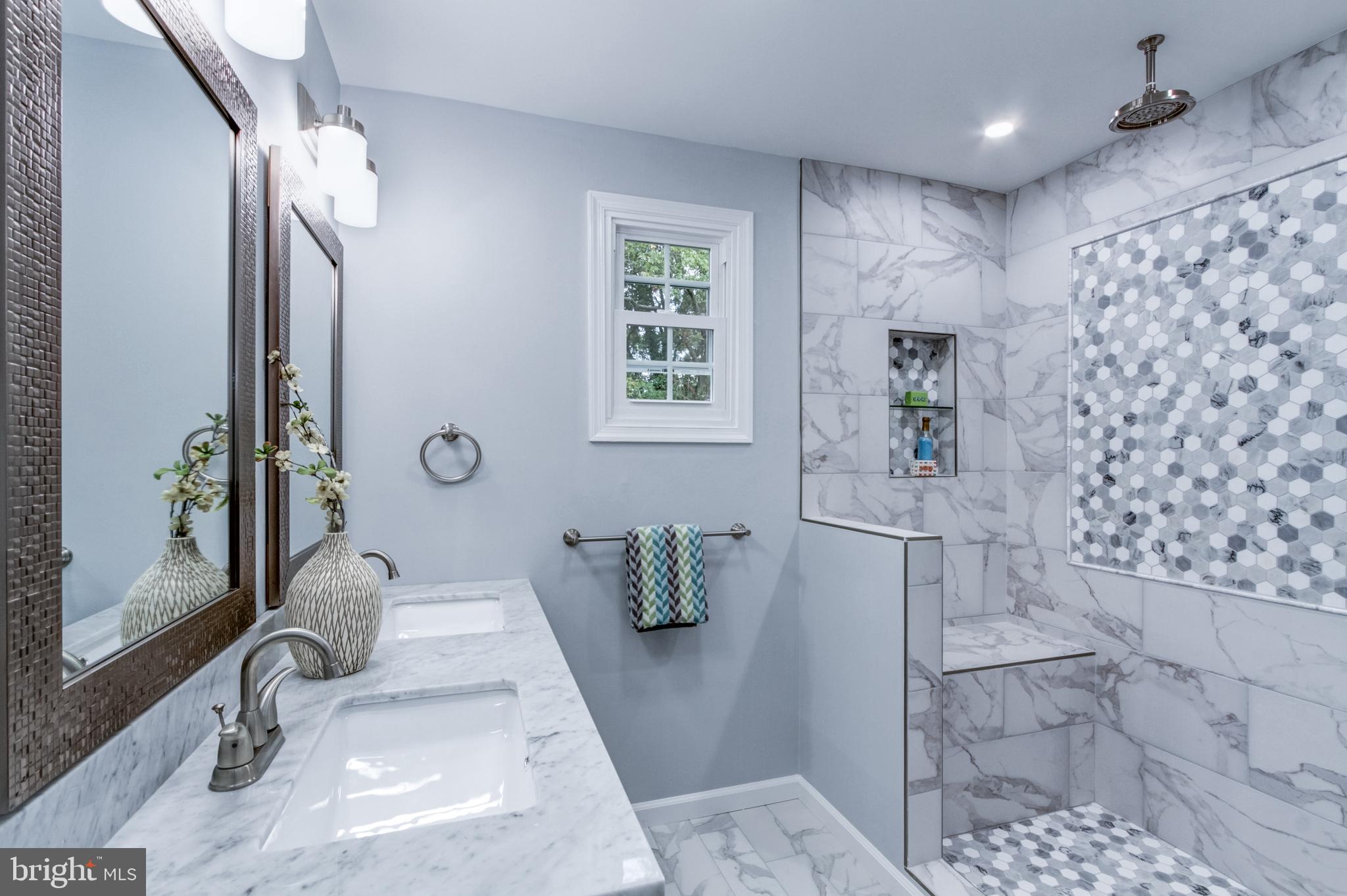 508 South Providence Road Wallingford, PA 19086 - Photo 32 of 63 Double Vanity(custom shower glass on order)