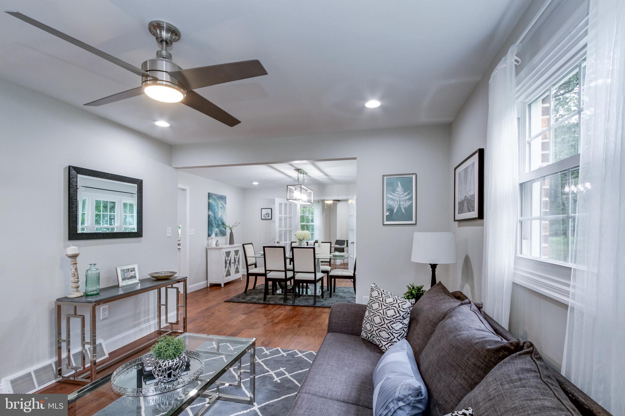 508 South Providence Road Wallingford, PA 19086 - Photo 10 of 63 Open floor plan leads from Living rm to Dining rm