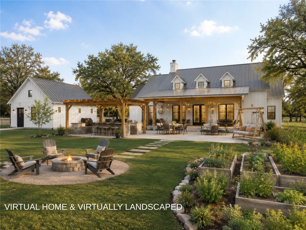 5929 Sweet Water Road Robstown, TX 78380 - Photo 5 of 18 REAR FARMHOUSE VIRTUAL HOME & VIRTUALLY LANDSCAPED