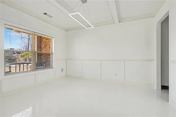 en empty room with window