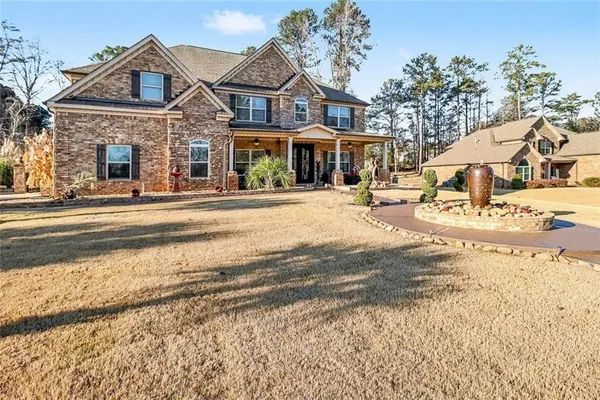 a front view of a house