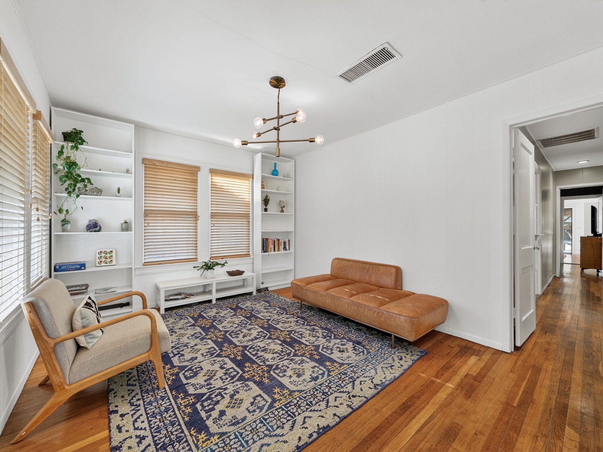 609 Fletcher Street Austin, TX 78704 - Photo 6 of 25 a living room with furniture and wooden floor