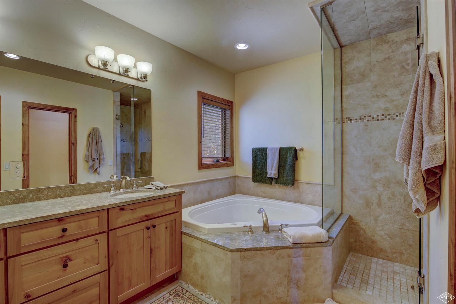 46 Hollis Lane Edwards, CO 81632 - Photo 15 of 25 a bathroom with a tub sink and mirror