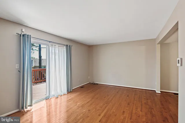 wooden floor in an empty room