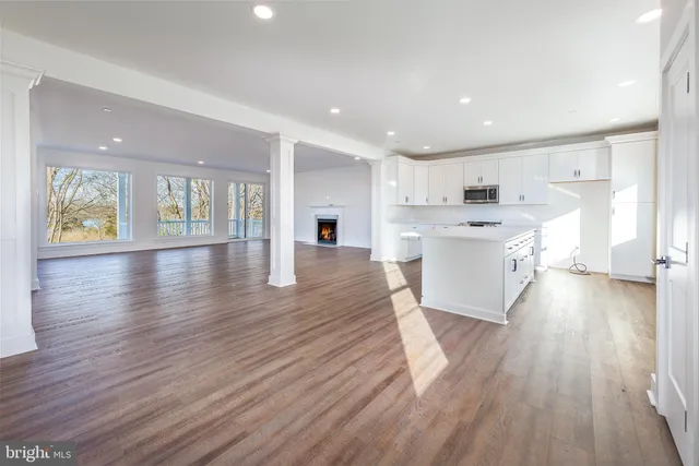 a view of deck with wooden floor and fence
