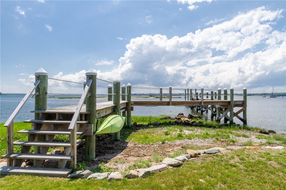151 Ferry Road Bristol, RI 02809 - Photo 6 of 49 Private dock includes electricity and water, ample storage for kayaks