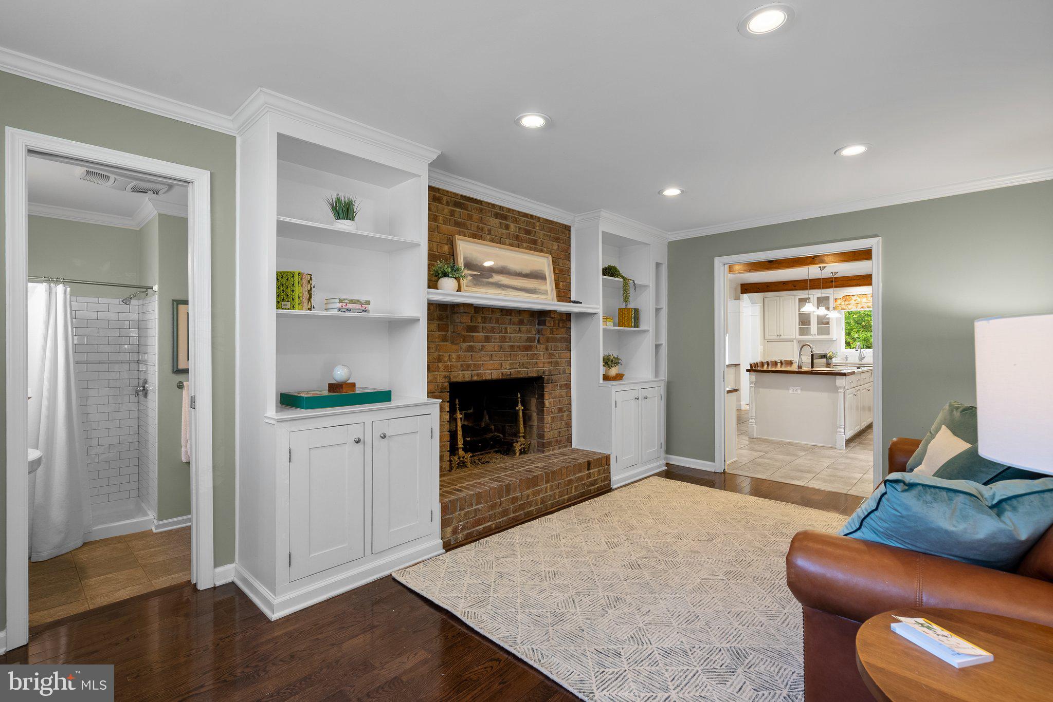 743 Rolling View Drive Annapolis, MD 21409 - Photo 24 of 100 a living room with furniture and a fireplace