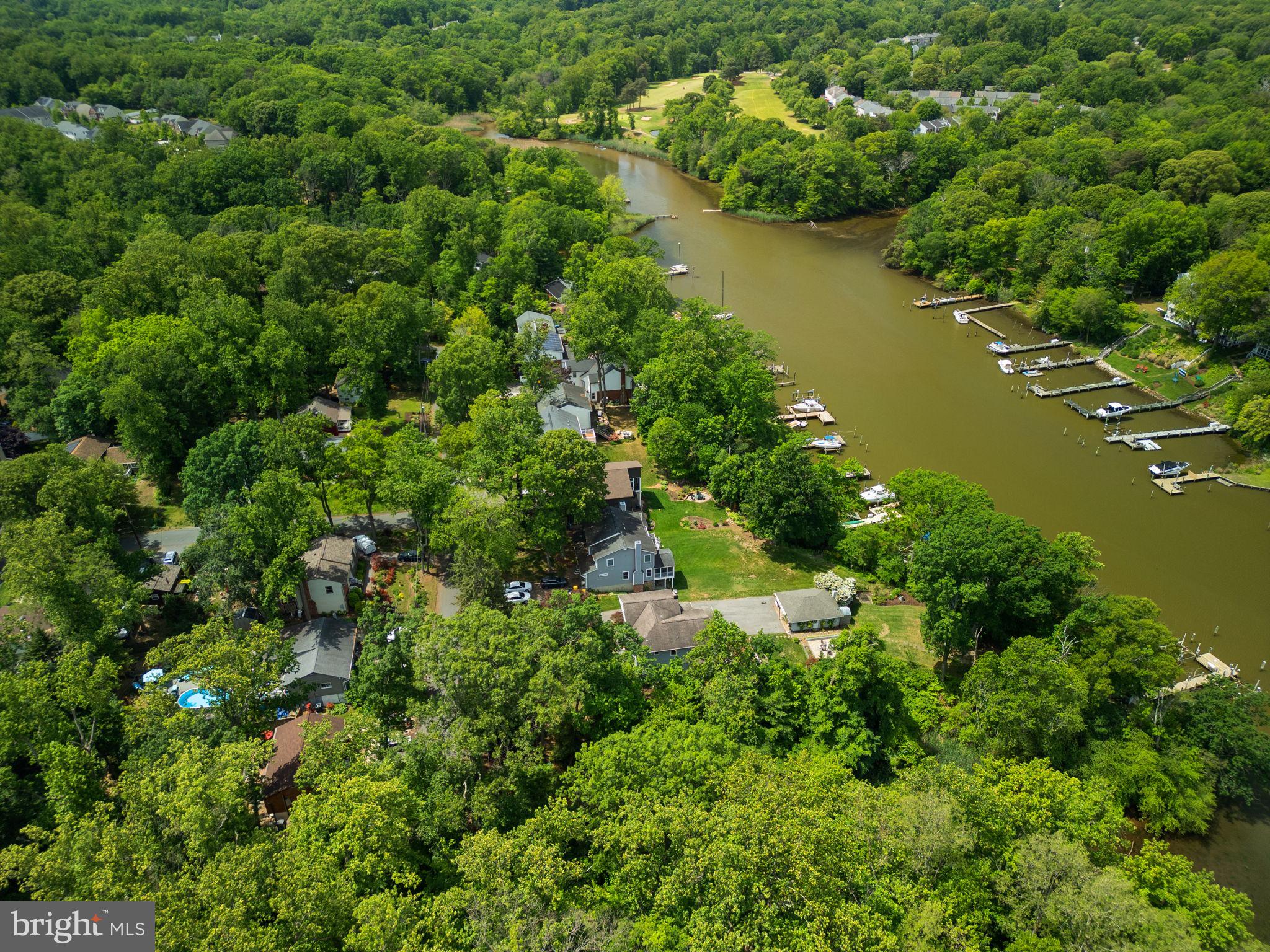 743 Rolling View Drive Annapolis, MD 21409 - Photo 81 of 100 an aerial view of residential houses with outdoor space and trees all around