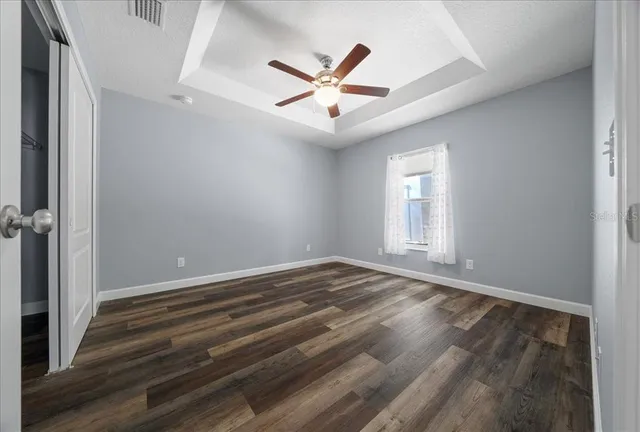 wooden floor in an empty room