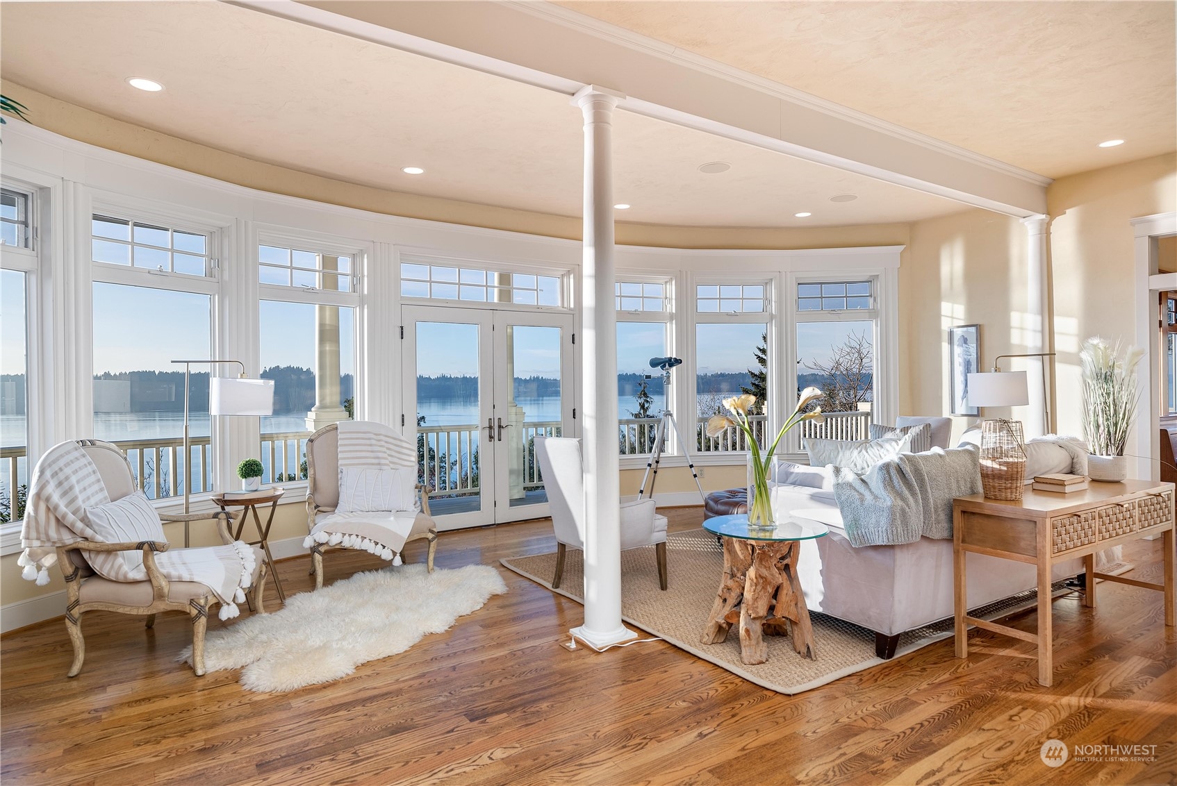 4141 Boston Harbor Road Northeast Olympia, WA 98506 - Photo 13 of 40 a living room with furniture and large windows