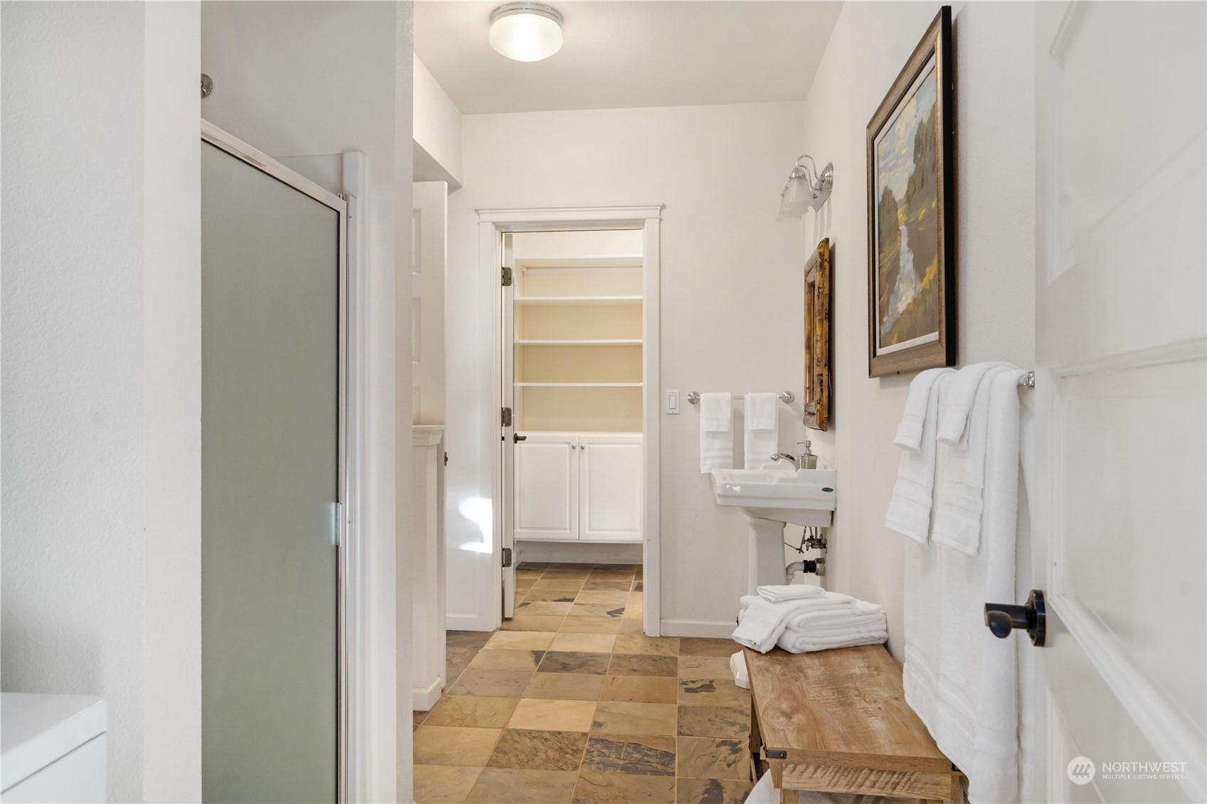 4141 Boston Harbor Road Northeast Olympia, WA 98506 - Photo 31 of 40 a bathroom with a sink toilet and shower