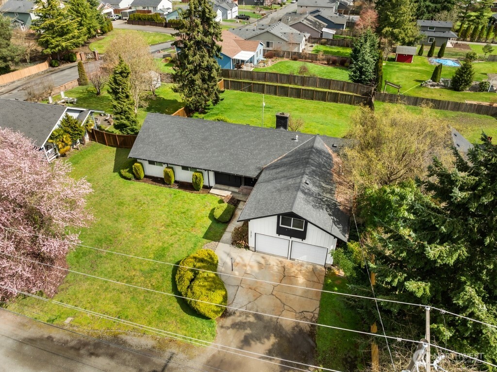 13121 Golden Given Road East Tacoma, WA 98445 - Photo 39 of 39 a aerial view of a house with a yard basket ball court and outdoor seating