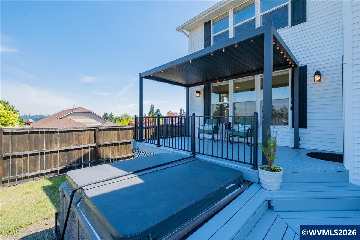 1492 Northwest Penny Lane Albany, OR 97321 - Photo 45 of 50 a view of a patio with a table and chairs