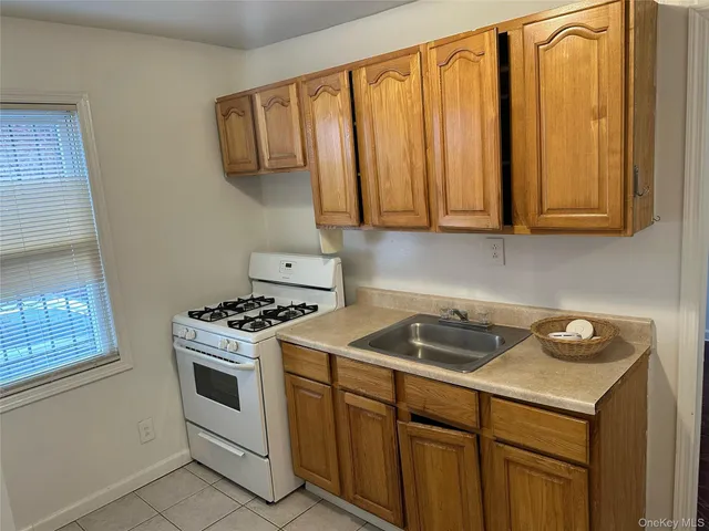 a kitchen with a stove and a sink