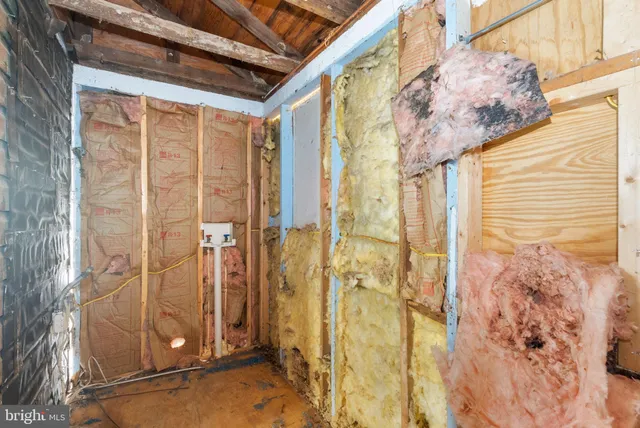 a view of a bathroom with shower