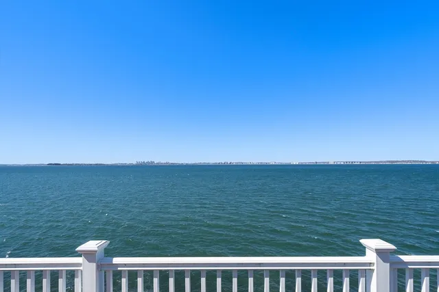 a view of outdoor space with ocean view