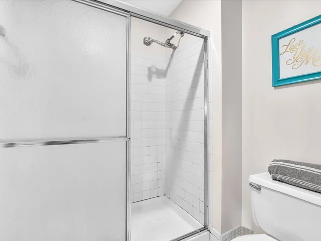 a view of a balcony with chair