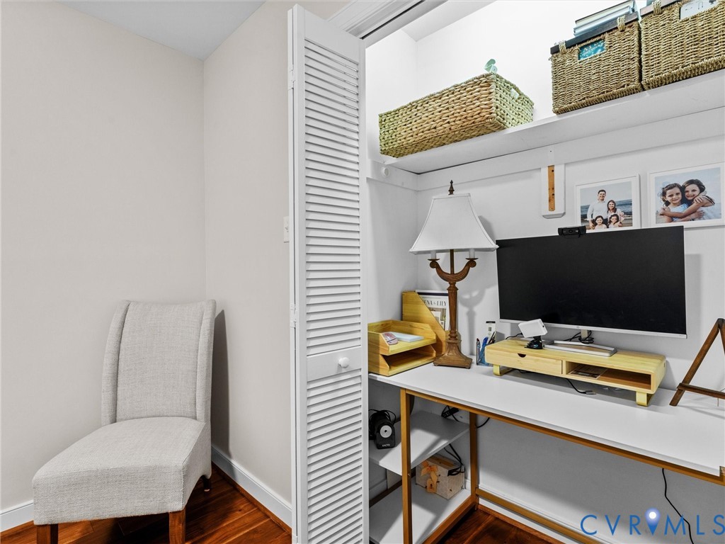 1781 Raintree Commons Drive Henrico, VA 23238 - Photo 25 of 31 Bedroom 2 closet, currently being used as a workst