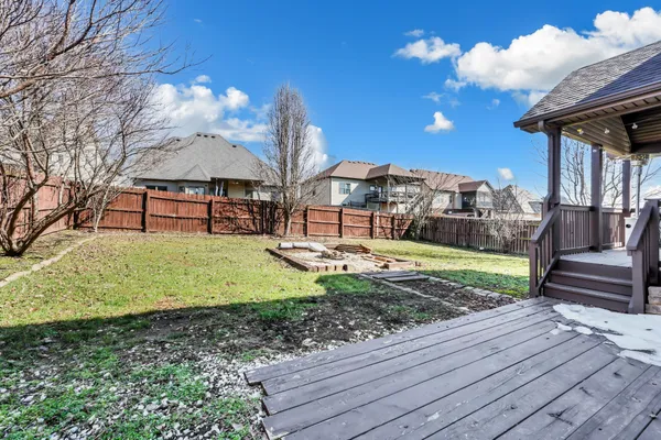 a view of a yard with an outdoor space