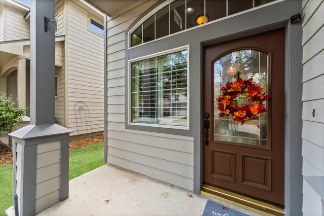 a front view of a house with a porch