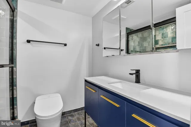 a bathroom with a sink and a toilet