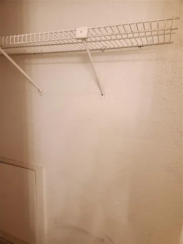 a view of a rack on the wall