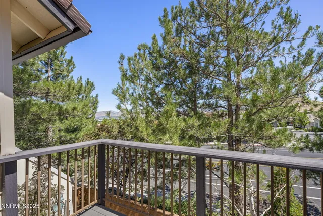 a view of a balcony with outdoor space