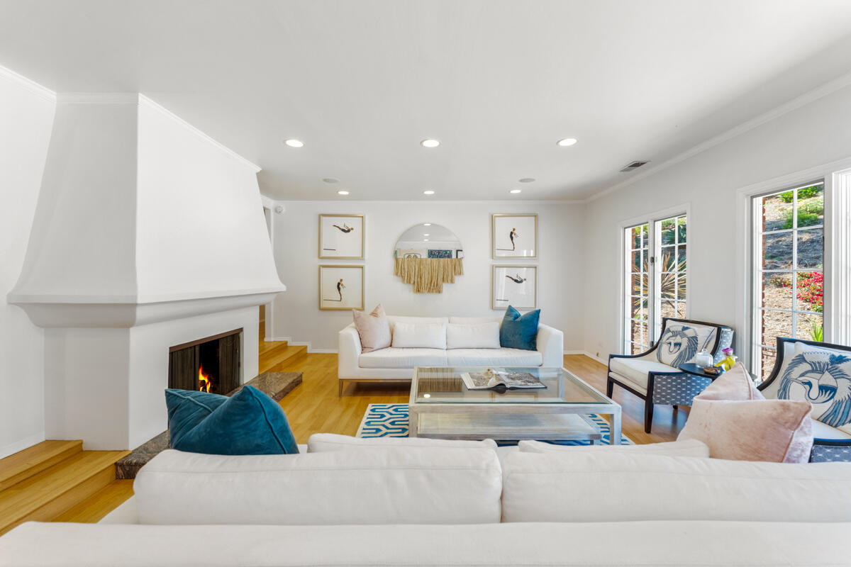 1020 Alston Road Montecito, CA 93108 - Photo 8 of 35 a living room with furniture fireplace and window