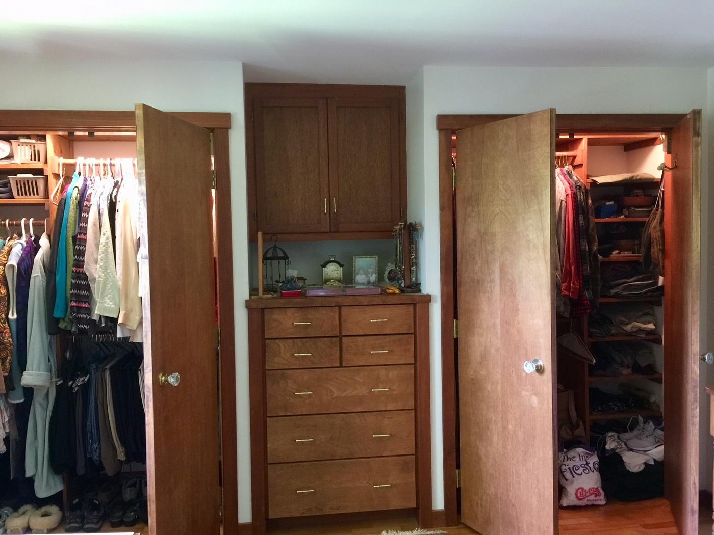 823 Grindstone Road East Millinocket, ME 04460 - Photo 18 of 41 6B Master bedroom closets, built-in dres